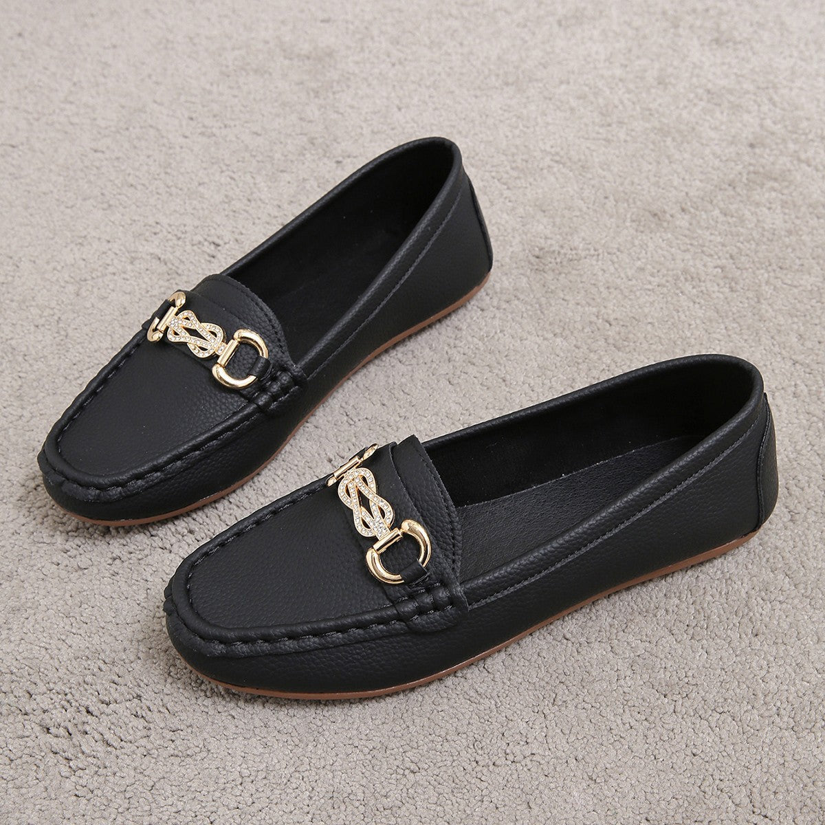 Women's Chain Slip-on Lofter Casual Outdoor Flat Shoes